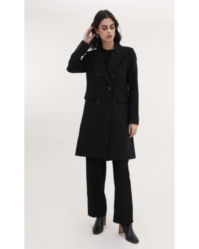 Veste longue style blazer