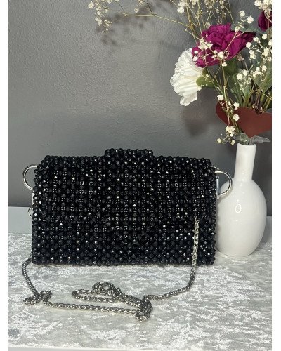 sac pochette en cristal synthétique